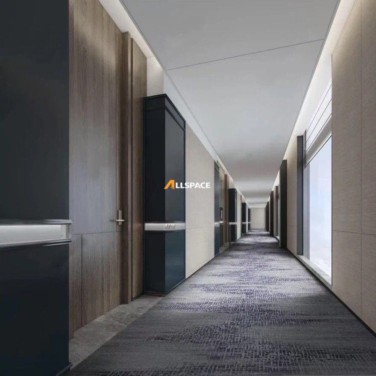 Thảm Cuộn Xám Xanh Xọc AF Grey Blue 2 tham_cuon_xam_xanh_xoc_AF grey blue allspace corridor